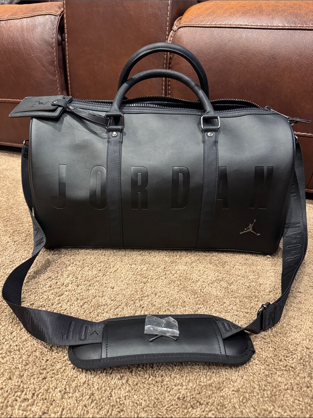 Black Jordan Duffel Bag